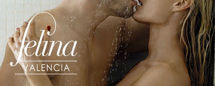 Erotic shower at Felina Valencia